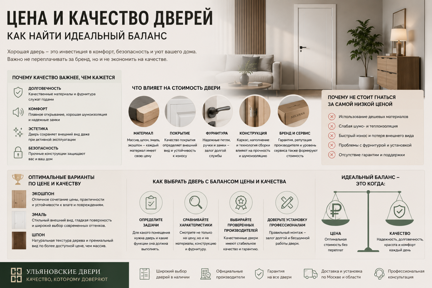 Цена и качество дверей – как найти идеальный баланс