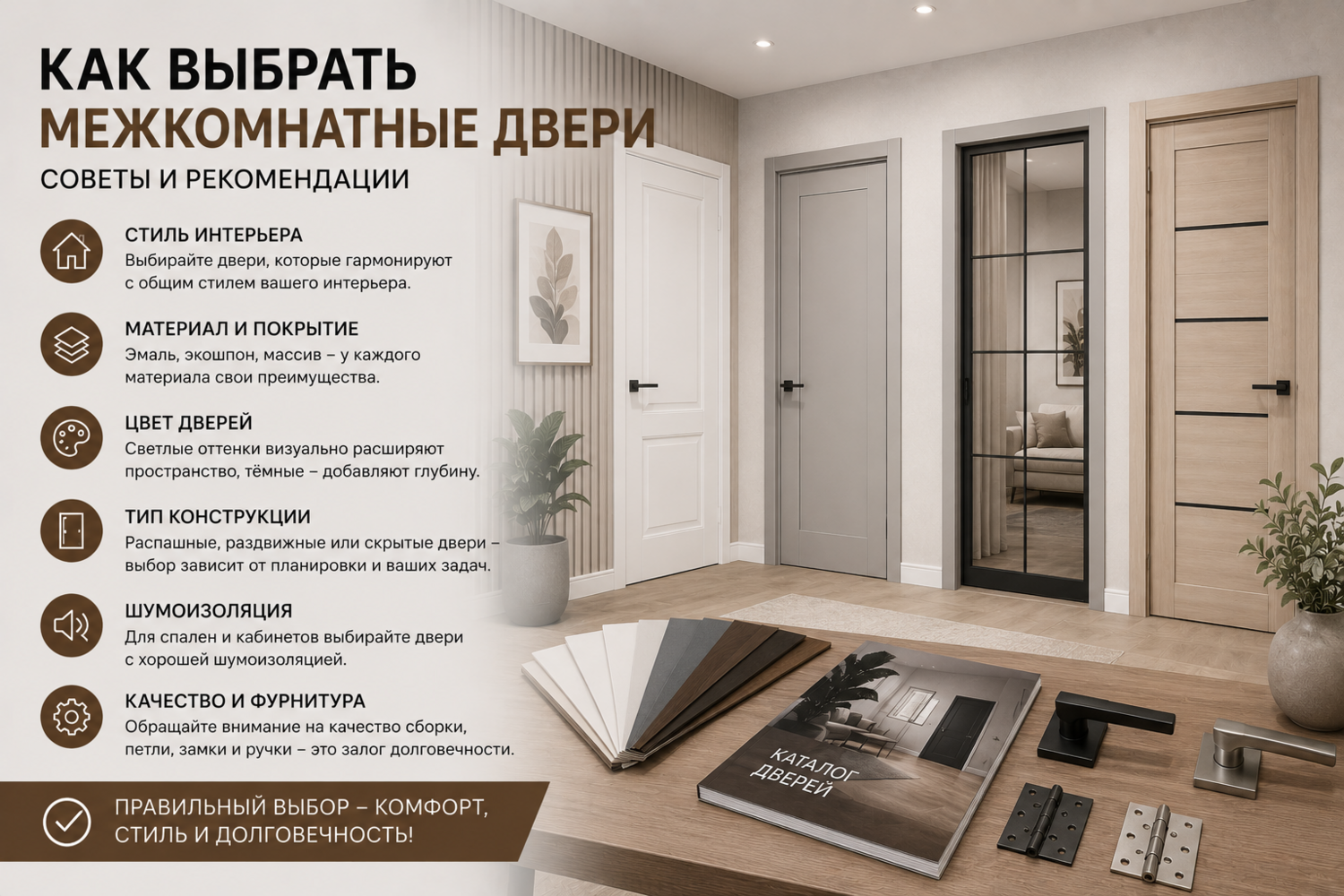 Как выбрать межкомнатные двери — советы и рекомендации