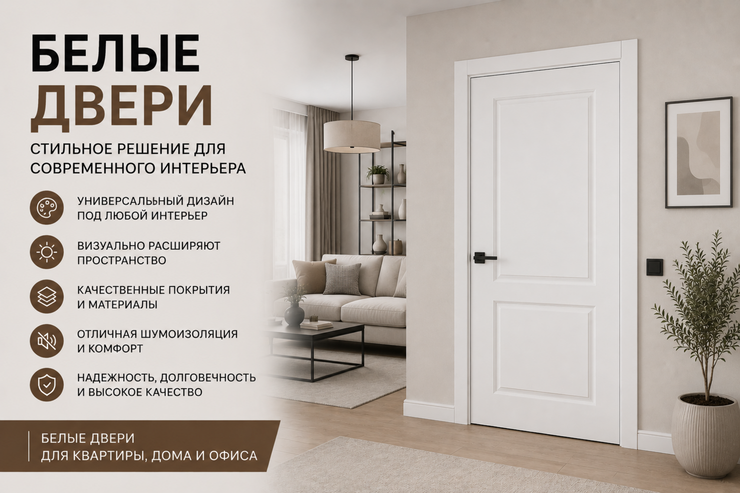 Белые межкомнатные двери