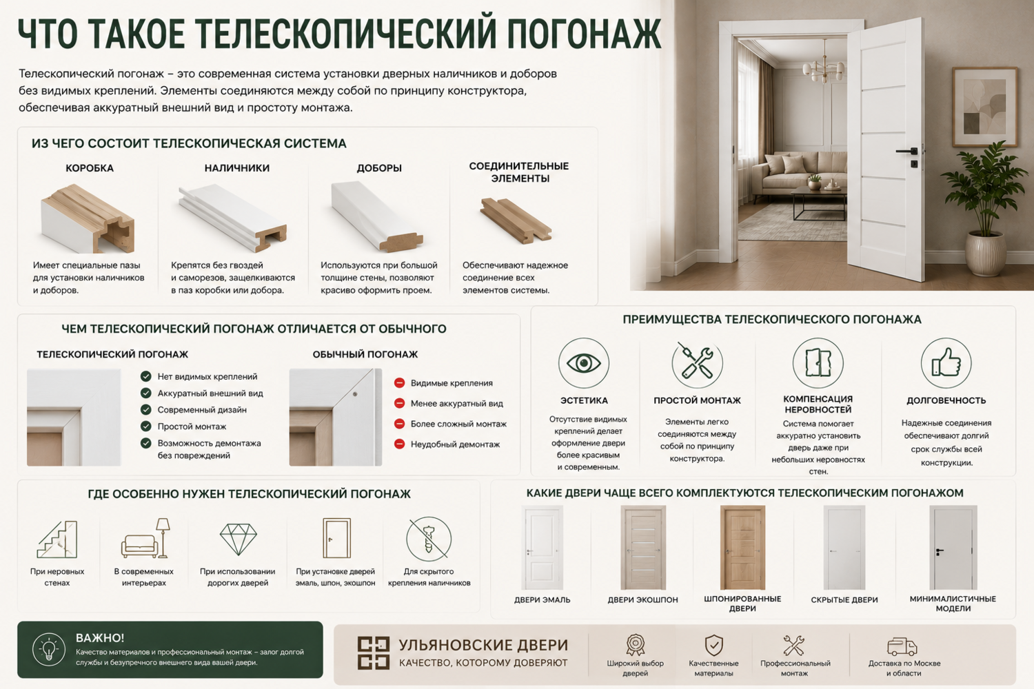 Что такое телескопический погонаж