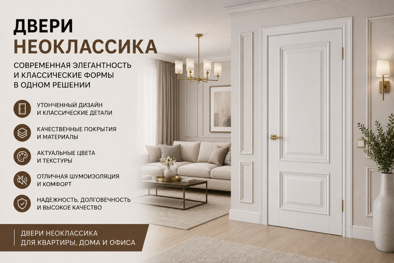 Двери неоклассика в Москве и Московской области