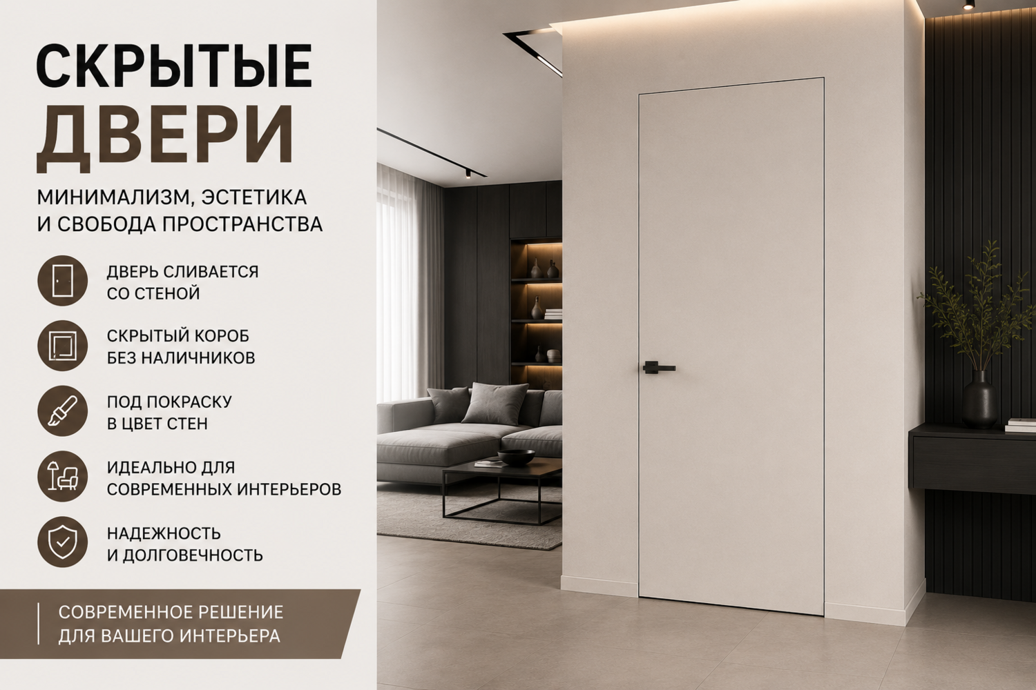 Скрытые двери Invisible в Москве и Московской области Скрытые двери Invisible в Москве и Московской области