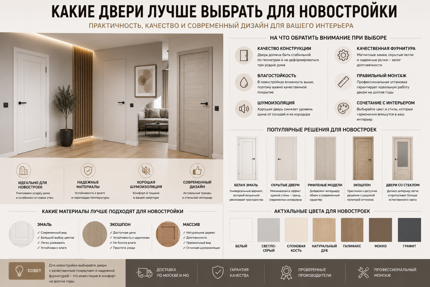 Какие двери лучше выбрать для новостройки Какие двери лучше выбрать для новостройки