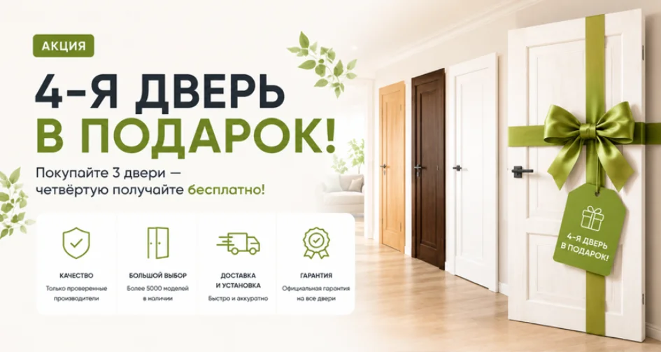 Акция 4-я дверь в подарок